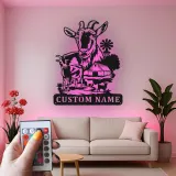 Custom Goat Farm Sign | LED Metal Wall Art | Personalized Farmhouse Decor for Barn or Ranch | Animal Lover Gift