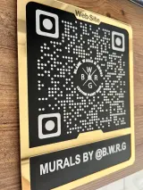 Custom Instagram QR Code Sign for Business, Laser Engraved Acrylic Social Media Plaque, Qr Code Sign For Business
