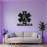Personalisierte Apotheker-LED-Schild | Individuelle Metall-RX-Wandkunst | Apotheken-Dekor & Geschenk für medizinische Fachkräfte