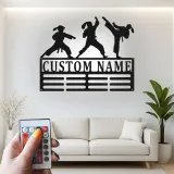 Personalized Martial Arts Metal Sign | Custom Karate LED Wall Art | Dojo & Gym Decor | Martial Artist Gift