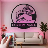 Custom Tattoo Artist LED Sign | Personalized Metal Wall Art for Tattoo Studios | Gift for Tattooist Shop Owner