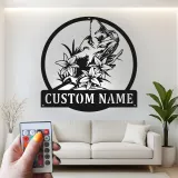 Insegna in Metallo LED Personalizzata a Tema Camaleonte - Regalo Unico per Amanti dei Rettili per Decorare la Camera o il Soggiorno 2