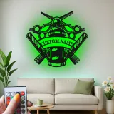 Insegna in metallo LED per Barber Shop Personalizzata Regalo per Barbieri Decorazione per Salone