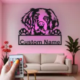 Custom Dog Led Light Metal Wall Art Personalized Pet Parent Gift Living Room Decor for Dog Lovers 3