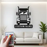 Insegna in metallo LED personalizzata per camion semi, regalo per camionisti, decorazione per garage o man cave 16