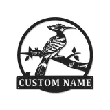 Décoration murale en métal personnalisée de l'oiseau huppe avec rétroéclairage LED