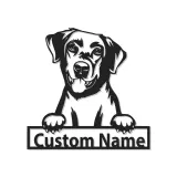 Insegna in metallo LED personalizzata per cani - Regalo per genitori di animali - Decorazione per soggiorno per amanti dei cani 1