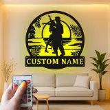 Personalisiertes LED-Licht Metallschild Romantischer Tanz - Geschenk für Paare im Schlafzimmer oder Wohnzimmer