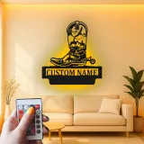 Custom Cowboy Boot Led Light Metal Wall Art Western Gift for Ranchers Rustic Farmhouse Decor