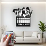 Personalisierte Makeup Artist LED-Schild | Individuelle Metall-Wandkunst für Salon-Dekoration | Beauty-Studio Namensschild | MUA Vanity Licht