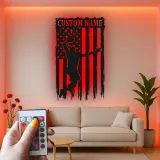 Insegna in metallo personalizzata con luce LED per giocatore di basket - Regalo sportivo per atleti e decorazione per sala giochi