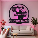 Custom Toucan Metal Sign with LED | Personalized Tropical Wall Art | Jungle Theme Decor for Patio, Sunroom & Office | Exotic Bird Gift