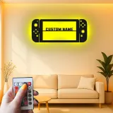 Cartel personalizado para gamer | Arte mural LED de metal para sala gaming | Decoración personalizada para consola | Regalo para gamer adolescente
