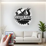 Personalisierte Holzwerkzeuge LED-beleuchtete Metall-Wandkunst Geschenk für Tischler Werkstatt-Dekoration