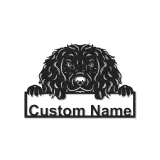 Custom Cocker Spaniel Led Light Metal Wall Art Personalized Dog Lover Gift Living Room Pet Decor