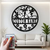 Personalisierte Feen-Namensschild mit LED | Individuelle Metall-Wandkunst | Verzauberte Kinderzimmer-Dekoration für Mädchen | Magisches Nachtlicht Geschenk