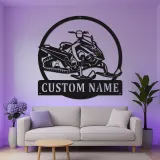 Personalized Snowmobile Metal Sign | LED Light Wall Art | Custom Winter Sports Decor for Cabin | Snowmobiling Enthusiast Gift