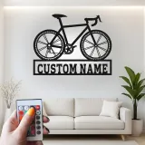 Insegna in metallo LED personalizzata per ciclisti regalo per garage o decorazione per man cave