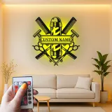 Insegna in metallo LED per Barber Shop Personalizzata Regalo per Barbieri Decorazione per Salone per Parrucchieri