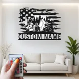 Insegna in metallo personalizzata per campeggio familiare - Luce LED - Regalo avventura all'aperto, decorazione rustica per cabin