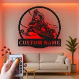 Custom Snowmobile Rider Sign | Personalized LED Metal Wall Art | Winter Sports Gift for Riders | Cabin & Garage Decor
