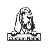 Custom Bloodhound Led Light Metal Wall Art Personalized Dog Lover Gift Living Room Pet Decor 1