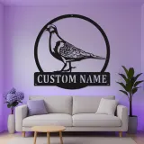 Panneau LED Pigeon Personnalisé | Art en Métal Oiseau sur Mesure | Décoration de Jardin et Patio pour Amateurs d'Oiseaux