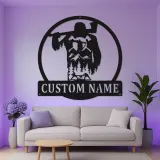 Custom Lumberjack Metal Sign | LED Mountain Wall Art | Personalized Outdoorsman Gift for Rustic Cabin Decor