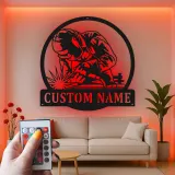 Décoration murale en métal LED personnalisée pour soudeurs - Cadeau de garage pour passionnés de soudure