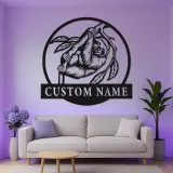 Insegna in metallo personalizzata con bradipo | Decorazione LED della giungla su misura | Regalo unico per amanti degli animali per cameretta o camera da letto
