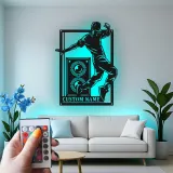 Letrero LED personalizado de bailarín de hip hop | Decoración mural de metal a medida | Decoración para estudio de danza | Luz para habitación juvenil