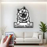 Cartel de metal LED personalizado de Pastor Alemán, regalo para amantes de los perros, decoración para la sala de estar
