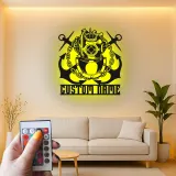 Cartel de metal personalizado con casco de buzo, regalo iluminado LED para amantes del mar