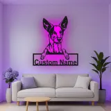Custom German Shepherd Led Light Metal Wall Art Personalized Dog Lover Gift Living Room Pet Decor 5