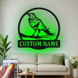 Cartel de metal LED de cuervo personalizado, regalo único para amantes de la naturaleza, acento decorativo para el hogar