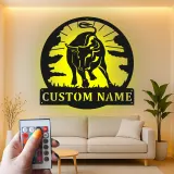 Personalisiertes Bull LED Licht Metallschild Rustikale Ranch Deko Geschenk für die Wand