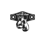 Insegna in metallo personalizzata con cintura di campione di boxe e luce LED regalo unico per pugili decorazione per palestra o man cave