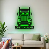 Insegna in metallo LED personalizzata per camion semi, regalo per camionisti, decorazione per garage o man cave 16