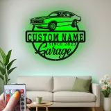 Insegna in metallo LED personalizzata per auto classiche regalo per appassionati di auto decorazione per garage