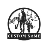 Personalized Saxophone Player LED Sign | Custom Musician & Child Metal Wall Art | Music Room Decor | Gift for Dad