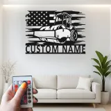 Panneau Métallique Routeur Personnalisé | Art LED de Construction Personnalisé | Cadeau pour Opérateur de Machinerie Lourde | Décoration de Garage Industrielle