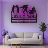 Custom Judo Martial Arts Led Light Metal Wall Art Personalized Gift for Martial Artists Gym or Dojo Decor