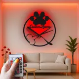 Custom Hair Stylist Led Light Metal Wall Art Personalized Barber Shop Gift Salon Decor for Hairdressers