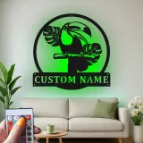 Custom Toucan Metal Sign with LED | Personalized Tropical Wall Art | Jungle Theme Decor for Patio, Sunroom & Office | Exotic Bird Gift