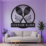 Insegna LED personalizzata con maracas | Insegna da parete in metallo personalizzata | Arredo tropicale per bar e regalo per musicista