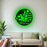 Personalisierte LED-Metall-Wandkunst für Schweißer – Geschenk für Schweißer, Garagen- oder Werkstattdekor 2