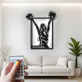 Cartel de metal LED personalizado para animadoras, regalo de animación para su habitación de adolescente o decoración de sala de animación