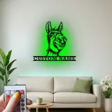 Cartel de metal LED personalizado Burro Regalo rústico para decoración del hogar para amantes de los animales 1