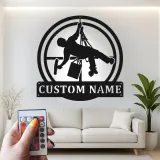 Cartel de metal LED personalizado para limpiadores de ventanas, regalo único para limpiadores, decoración de oficina o taller