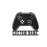 Personalisierte Gamer-Tag LED-Schild | Individuelle Spielcontroller Metall-Wandkunst | Videospiel Raum Dekoration für Teenager | RGB hinterleuchtetes Gaming-Setup